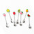 Creative Fruit Spoons stainless steel stirring spoons Kitchen Home Party Supplies