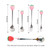 Lovely Silicone Handle Flatware with fruit fork coffee teaspoon