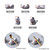 Ceramic Beckoning Cat Chopsticks Holder Kitchen Cutlery Stand