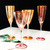 Multicolor Champagne Glasses Stemmed Wine Glass