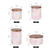 Marble Print Pink Kitchen Canisters & Jars