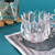Glass Tulip Shaped Candle Holder Vase
