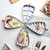 Leaf Shape Ceramic Plates with Bamboo Tray