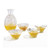 Sake Bottle and Cup Set Seigaiha