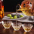 Traditional Japanese Sea Wave Glass Sake Set