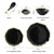 Black Ceramic Ruffled Dinner Plate Appetizer Plate