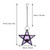 Hanging Star Metal Glass Tealight Lantern, Purple