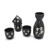 Black Sakura Sake Set