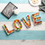 Decorative Ceramic Letters Dishes  "Love" for Sweets and Weddings