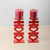 Wedding gift red double happiness design candle holders