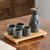 Handmade Speckled Japanese Ceramic Sake Set