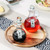 Glass Oil and Vinegar Cruets Round Glass Oil Dispenser Bottles with Stoppers