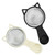 Cat Mesh Tea Strainer Multi Purpose Fried Filter Kitchen Tool Black White