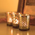 Gold Mercury Glass Votive Tealight Candle Holder with Assorted Geometric Designs