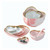Heart Shape Marble Dinnerware for Wedding Birthday Party