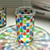 Weave de Venice Dance of the colors Hand painted whiskey glass