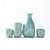 Sake Set Sakura Cherry Blossom Blue