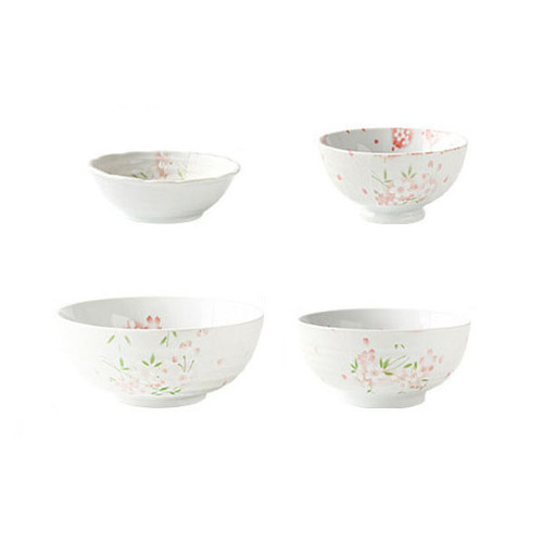 Early Spring Cherry Blossom Ceramic Rice Bowl, Noodle Soup Bowl, Salad