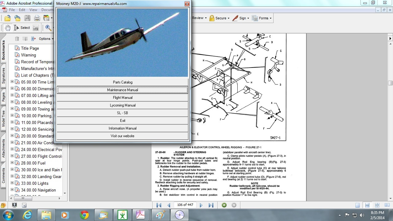 Mooney Aircraft service manuals