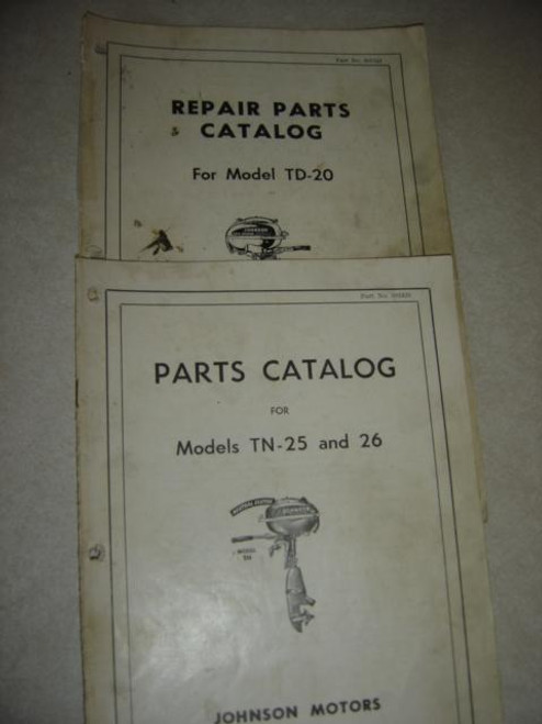 Johnson TD-20 vintage outboard motor parts manual download