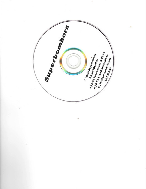 This DVD contains historic aviation films of the following aircraft.

1. B29 superfortress bomber from boeing.

2. B47 bomber.

3. B36 peacemaker and the YB-60.

4.B-52 and the X15 space plane.

5 Nuclear bomb safety film.

6. Collection of aviation related vintage films.