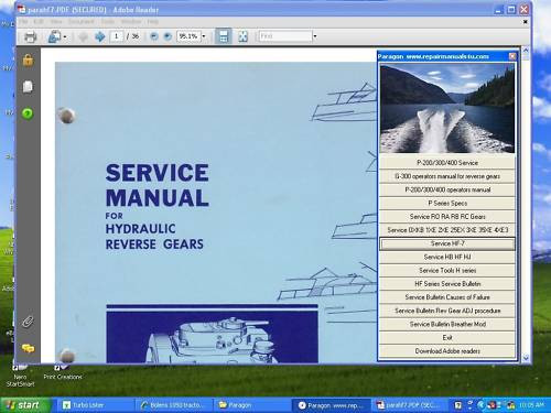 Paragon chris craft boat transmission repair service manual