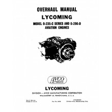 Lycoming 0-320 overhaul manual download Tri Pacer Cherokee Musketeer (60298-4)