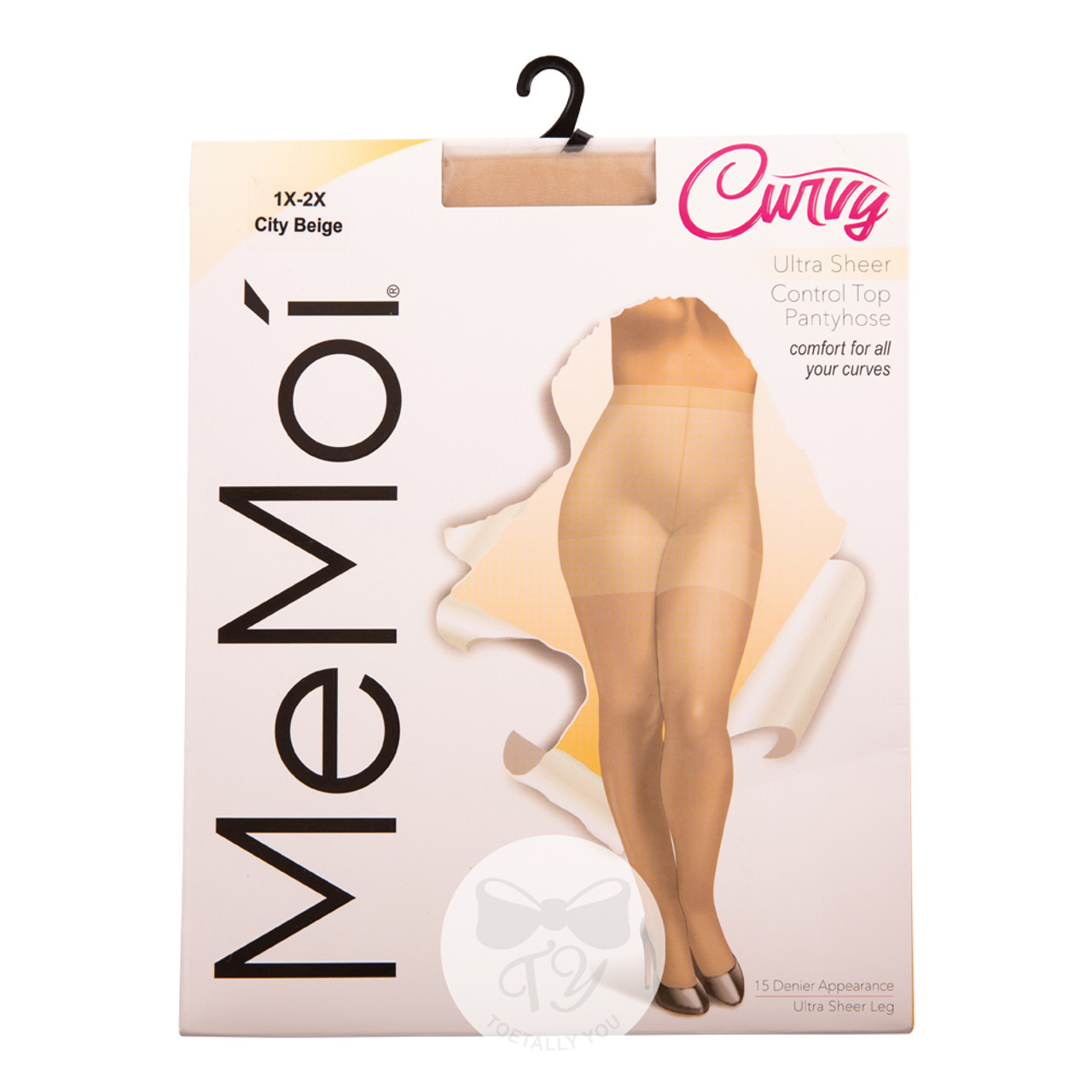 MeMoi Medium Denier 2-Pack Herringbone Pattern Slimming Control