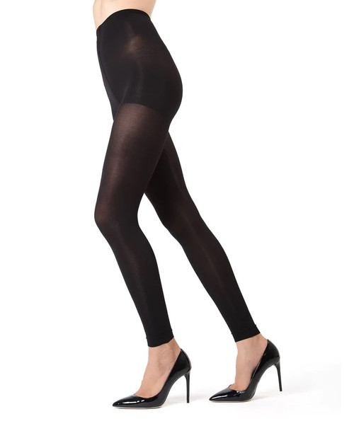 Memoi Heather Microfiber Opaque Control Top Tights 2-Pack - Toetally You