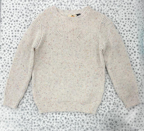 Apricot Speckled Chunky Knit Sweater