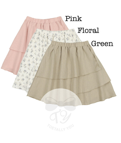 Analogie Linen Layered Skirt