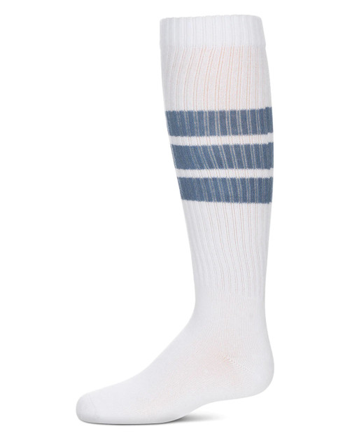 Memoi Triple Stripe Knee Sock