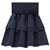 So What Distressed Smocked Layered Skirt