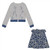 Clo Floral Cardigan and Belted Skirt Set