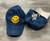 Bunk Junk Kids Lace Up Denim Baseball Cap with Smile Patch