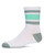 Memoi Neon Stripe Crew Sock