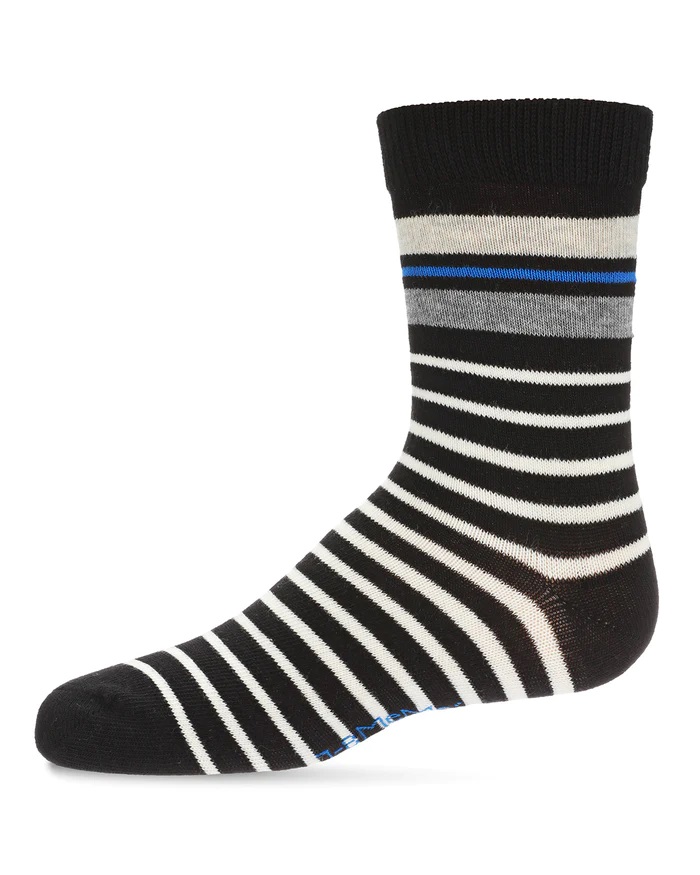 Memoi Striped Boys Crew Sock - Toetally You