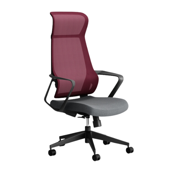 Ashgrove Highback Mesh Chair - Black|Maroon|Grey