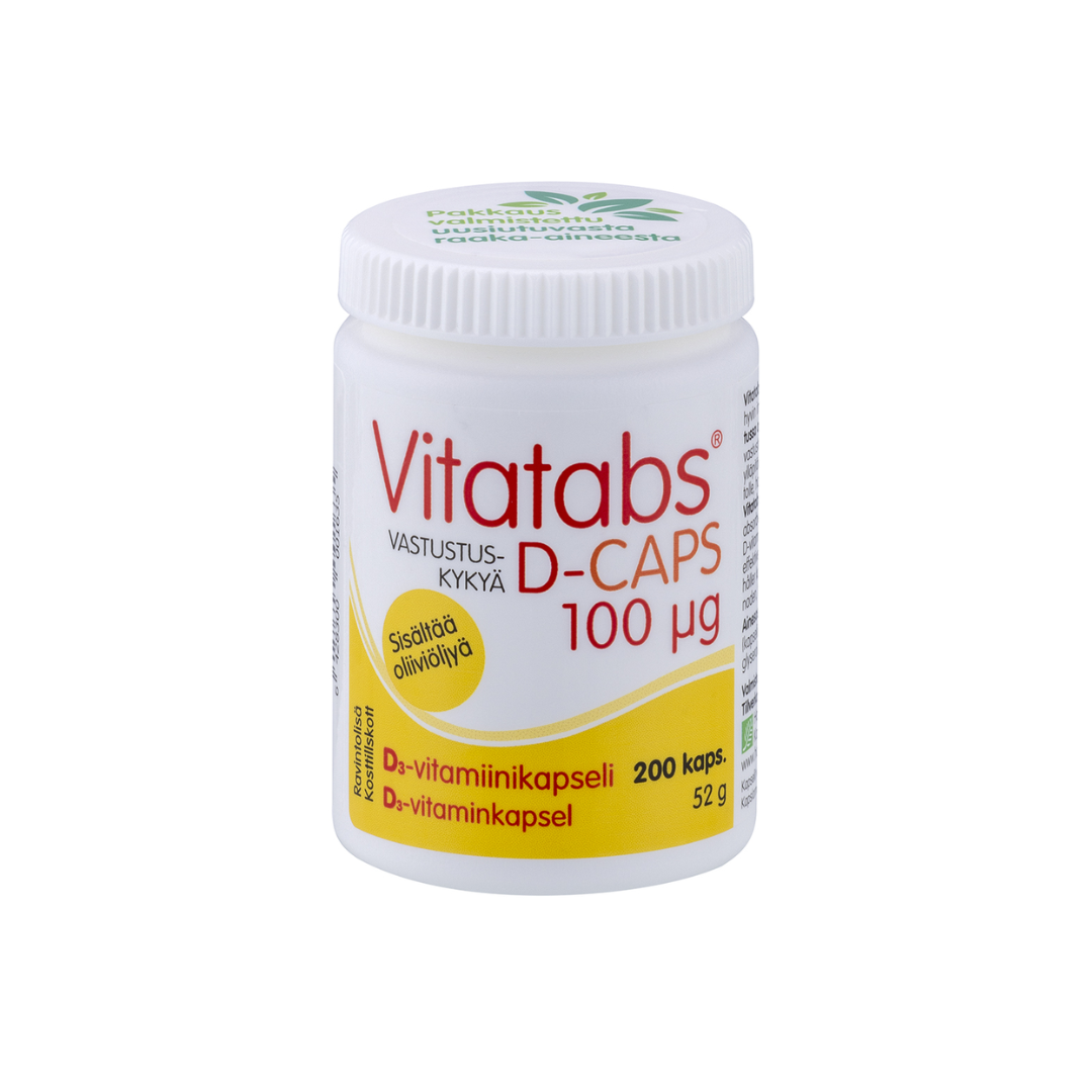 Vitatabs D-Caps oliiviöljy 200kaps