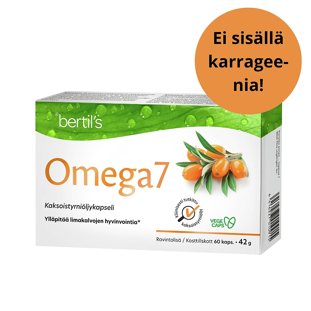 Bertil's Omega7 Kaksoistyrniöljykapselit