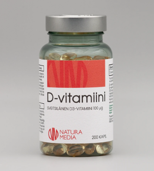 NM D3-vitamiini 100µg 200 kaps