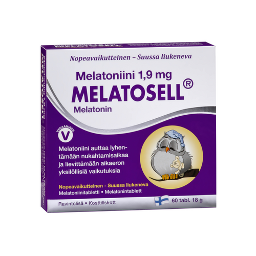 Melatosell melatoniini 1,9mg 60 tabl.