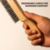 4 inch Magnolia Heavy Wire Scratch Brush with ergonomic shoe handle and integrated scraper for jobsite cleaning