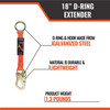 Malta 18" D-Ring Extender - information| Southwest Scaffolding & Supply