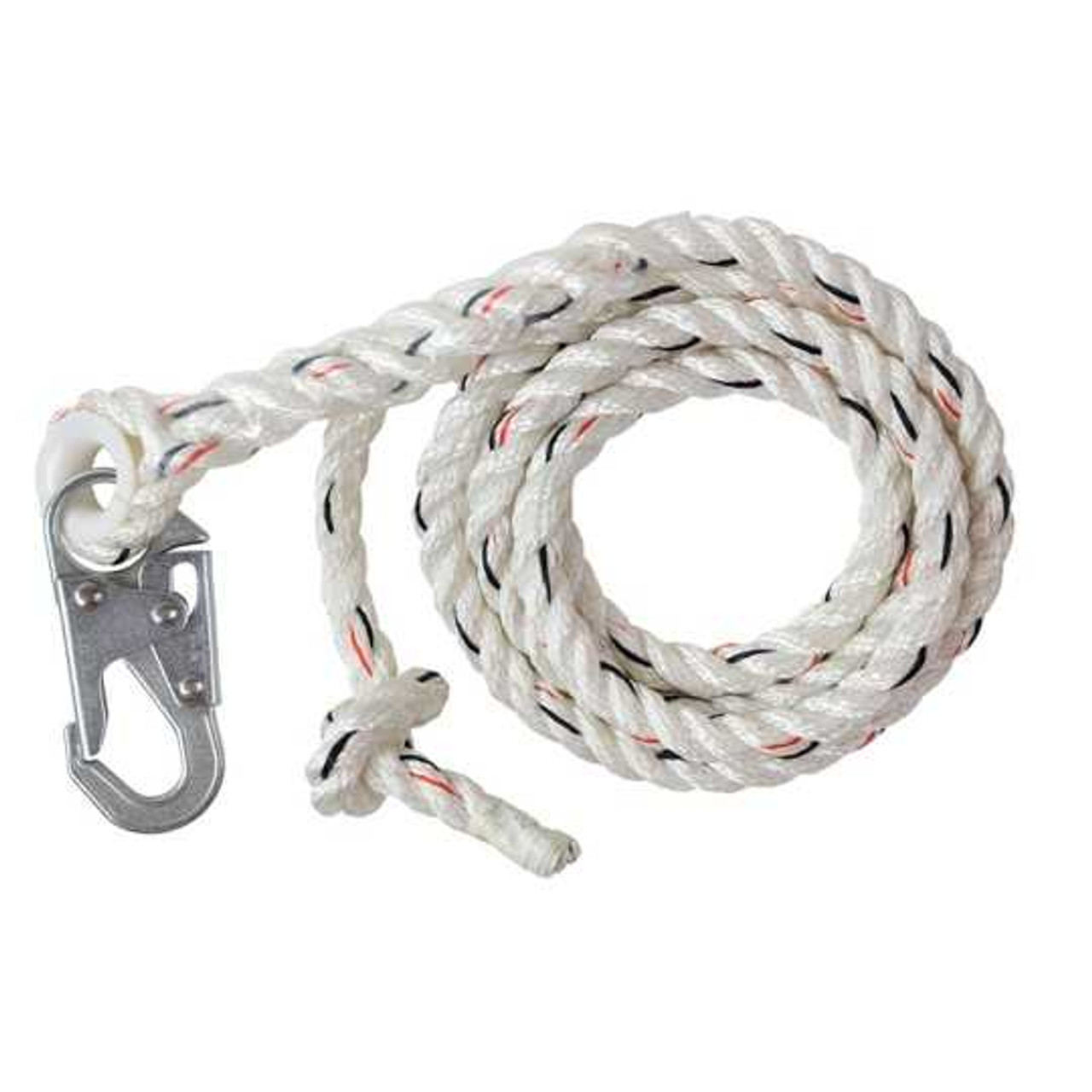 Vertical Lifeline w/Snap Hook Rope Size: 25