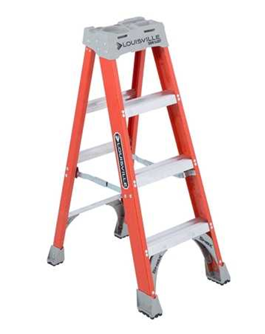 Louisville Ladder 12 ft. Fiberglass Cross Step Ladder with 300 lbs