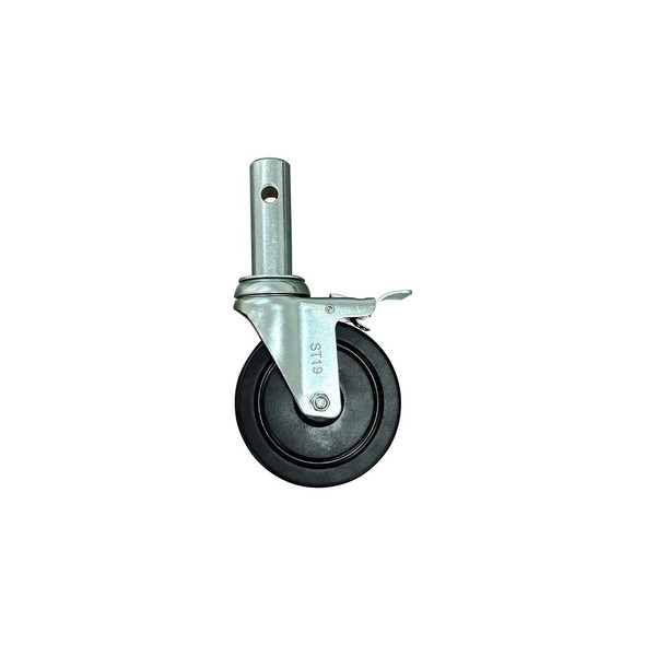 5" Locking Caster | 1-3/8" Round Stem