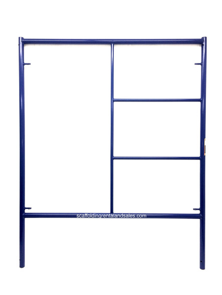 5x6.4 Double Ladder Scaffold Frame Dark Blue – Heavy-Duty Steel Scaffold Frame with Dual Access by Southwest Scaffolding
