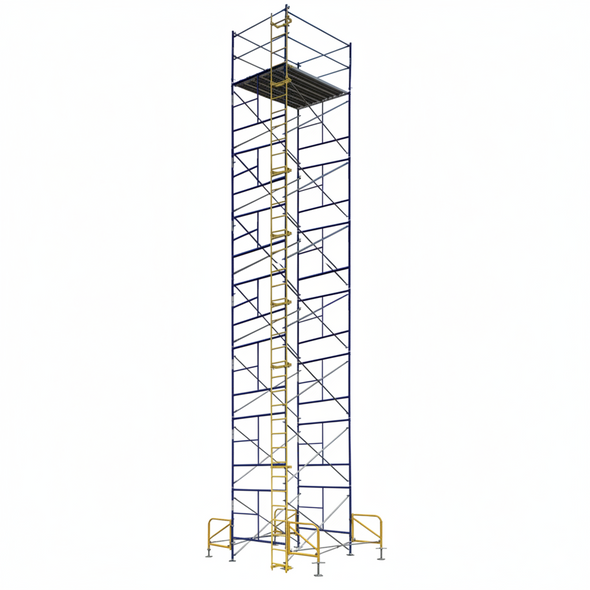 ST-40L-40 Stationary Scaffold Tower with Ladder – Southwest Scaffolding & Supply