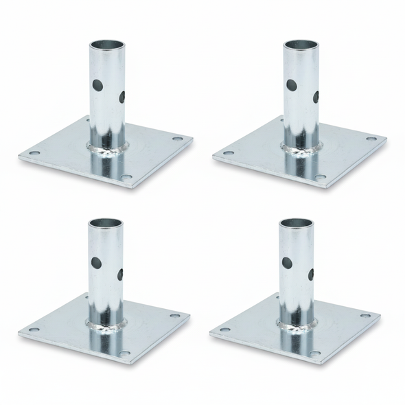 BASE PLATE 5X5 1-7/16 STEM-BP17-16-WTP-4PK